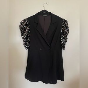 SHEIN shorts jumpsuit New Years Eve outfit!